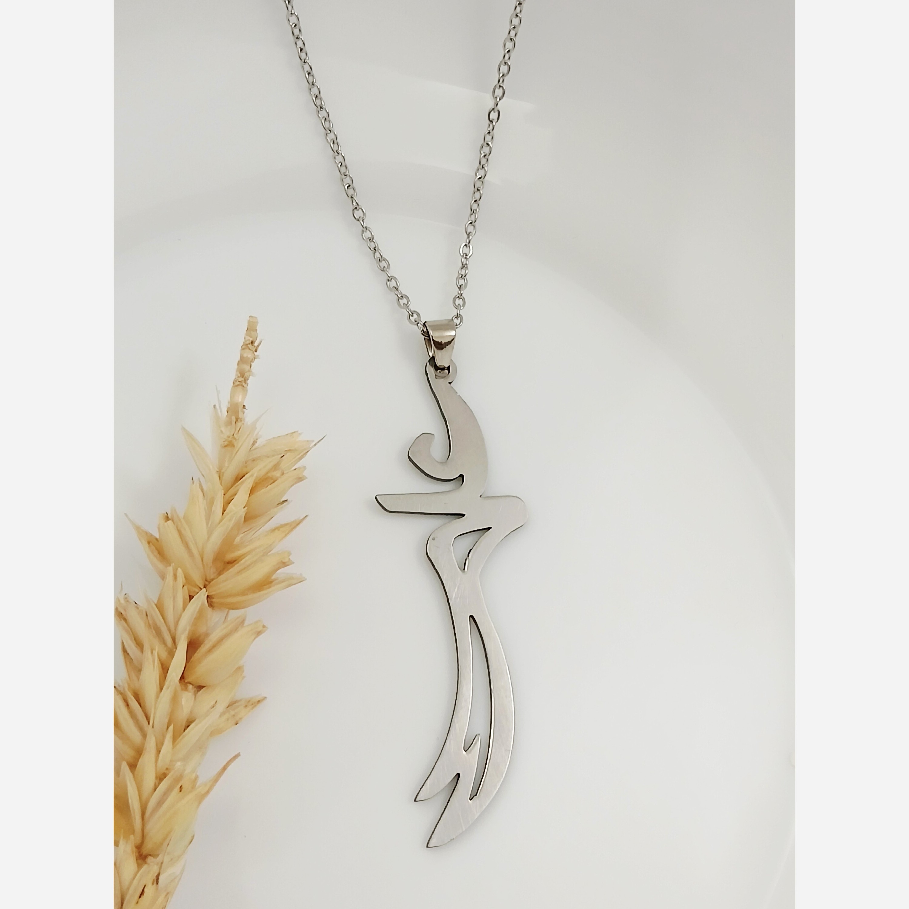 گردنبند ذوالفقار استیل نقره ای خاص بسیار شیک