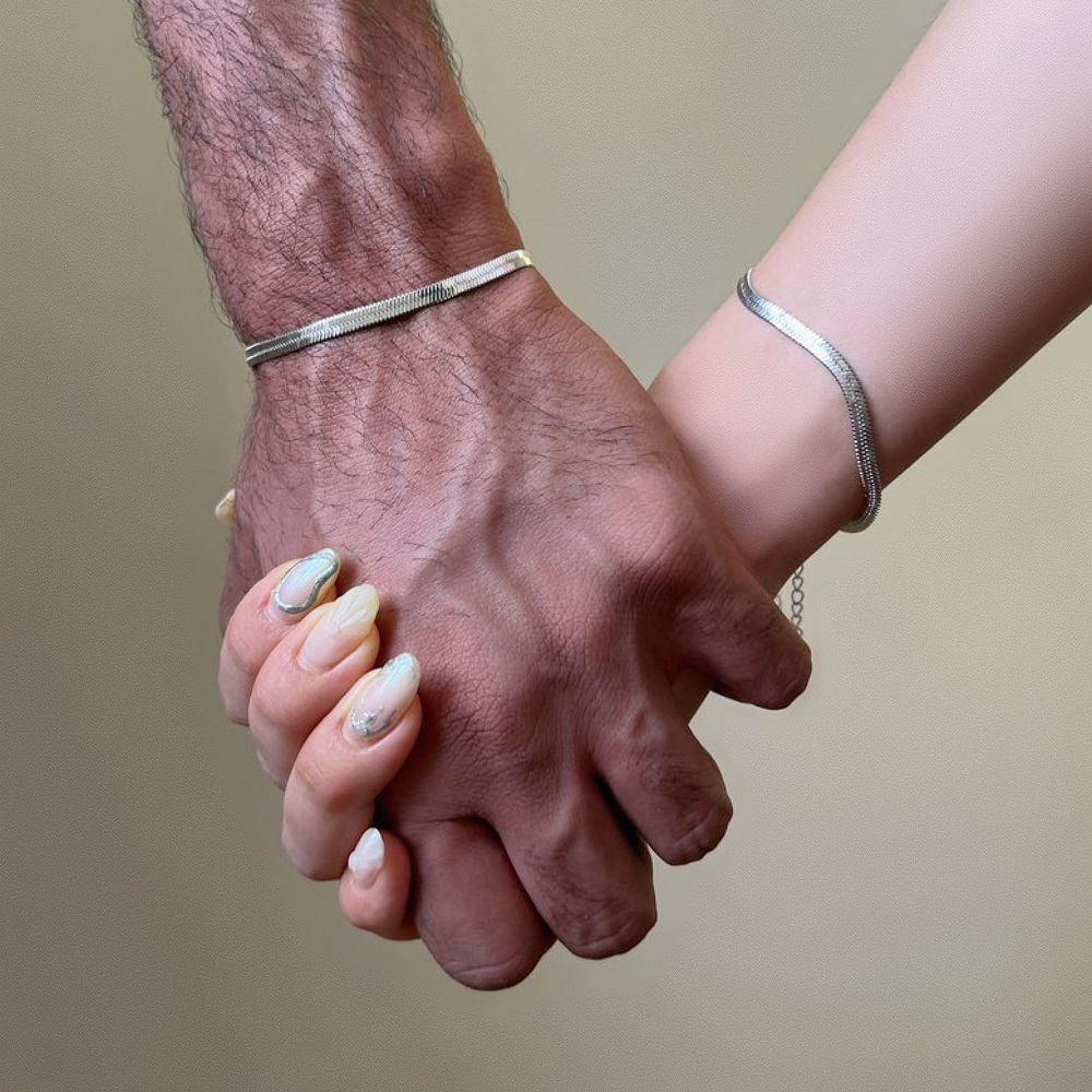 دستبند ست ماری دو نفره استیل
